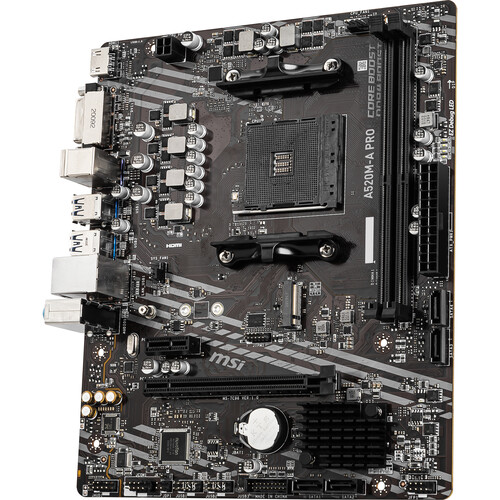 MSI A520M-A PRO AM4 Micro-ATX Motherboard