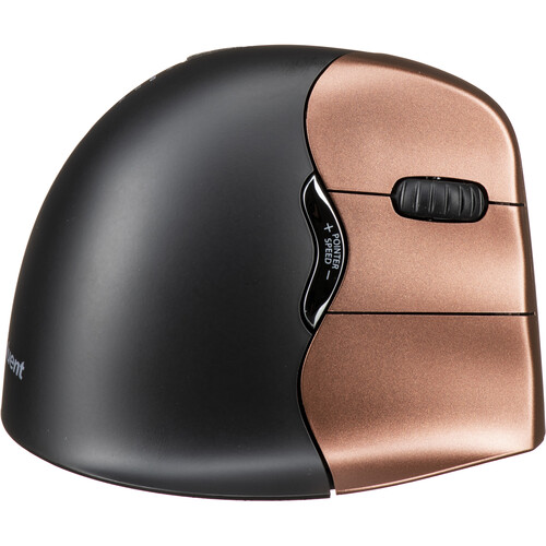 Evoluent VerticalMouse 4 Small Wireless (Black/Brown)