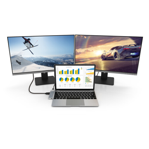 j5create Ultradrive Kit USB-C Dual-Display Modular Dock for Macbook, Macbook Air & Macbook Pro