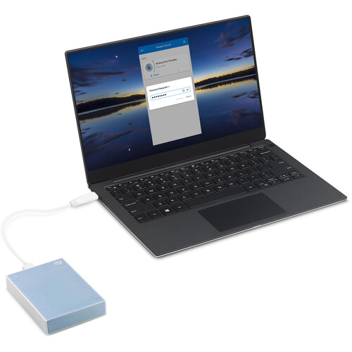 Seagate 4TB One Touch USB 3.2 Gen 1 External Hard Drive (Light Blue)