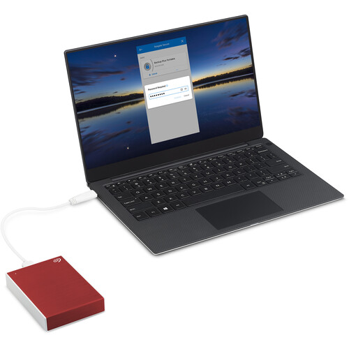 Seagate 4TB One Touch USB 3.2 Gen 1 External Hard Drive (Red)