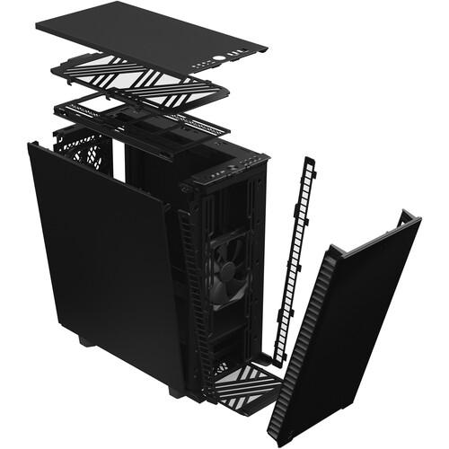 Fractal Design Define 7 Compact Mid-Tower Case (Solid Black Panels)