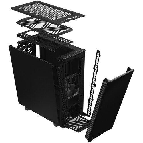 Fractal Design Define 7 Compact Mid-Tower Case (Solid Black Panels)