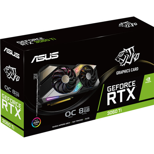 ASUS KO RTX 3060 Ti OC Edition Gaming Graphics Card