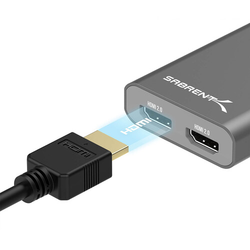 Sabrent Thunderbolt 3 to Dual HDMI 2.0 Display Adapter