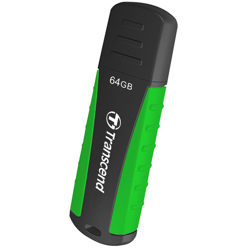 Transcend 64GB JetFlash 810 USB 3.1 Gen 1 Flash Drive (Green/Black)