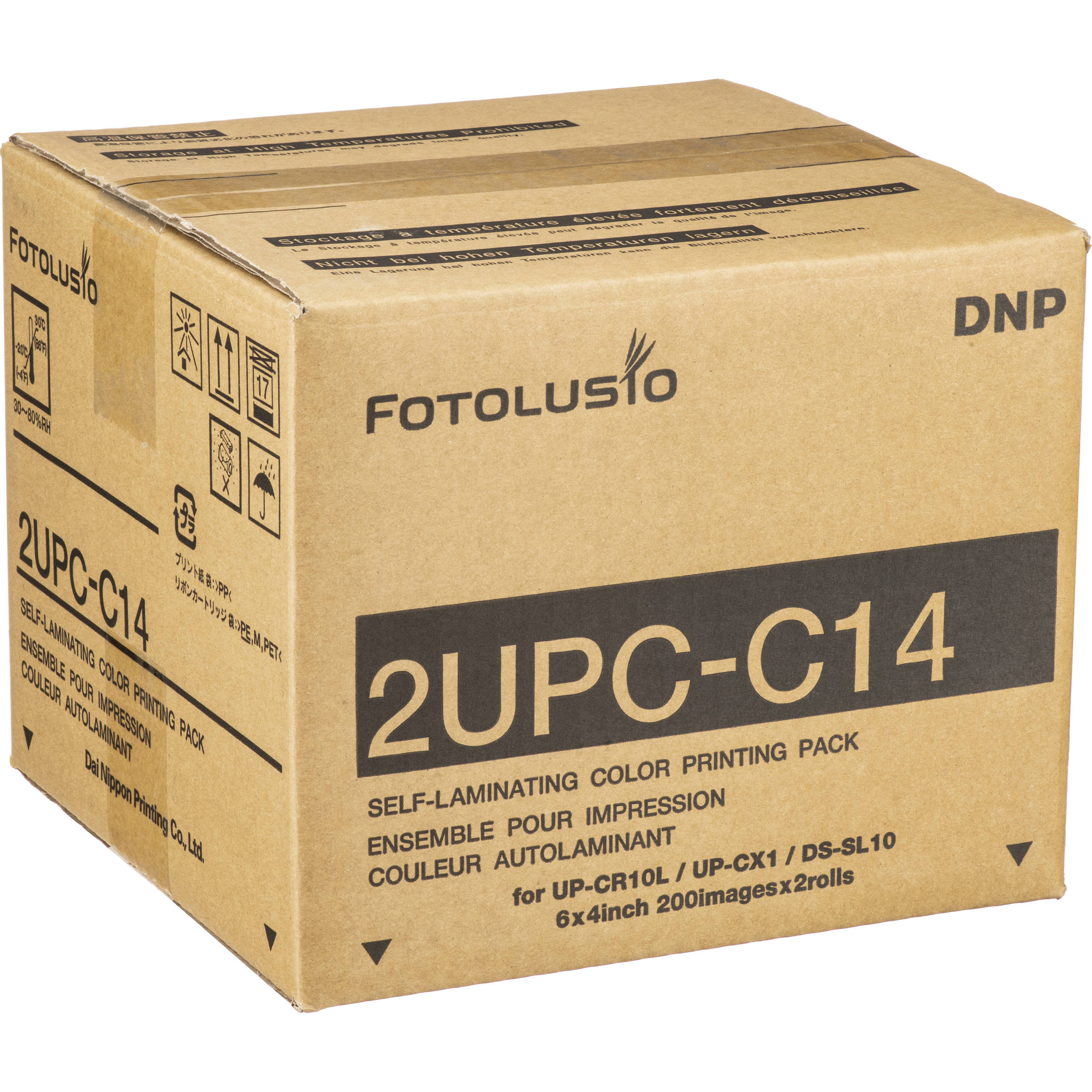 DNP 4 x 6" Print Pack For DS-SL10, Sony UP-CR10L, UP-CX1