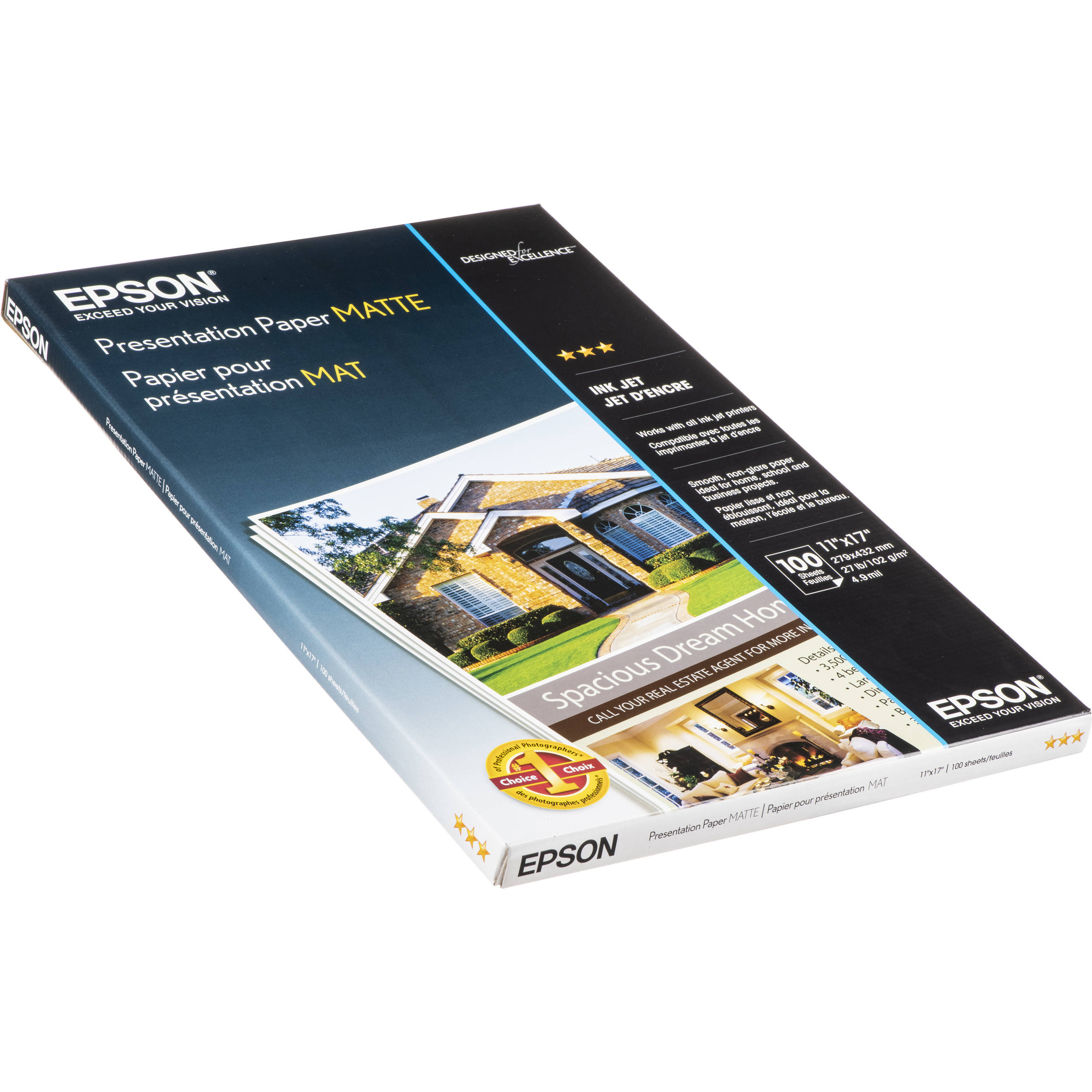 Epson Presentation Paper Matte (11 x 17", 100 Sheets)