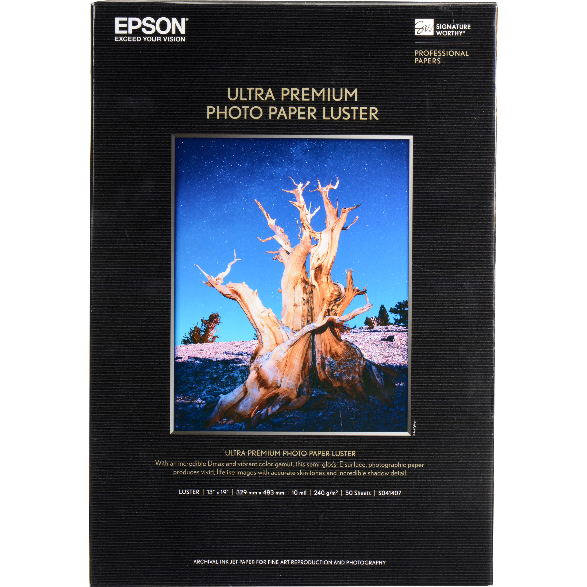 Epson Ultra Premium Photo Paper Luster (13 x 19", 50 Sheets)