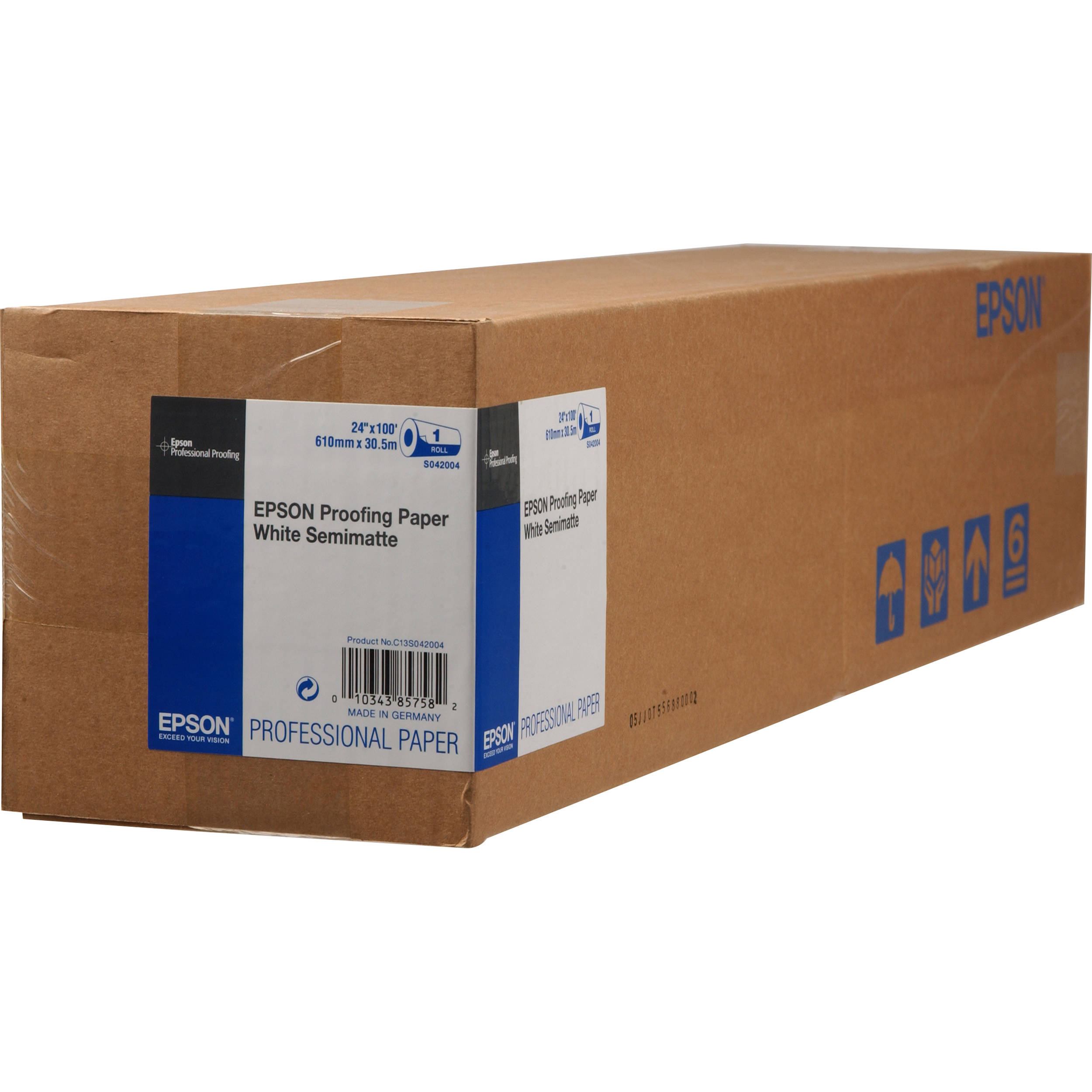 Epson Proofing White Semimatte Inkjet Paper (24" x 100' Roll)