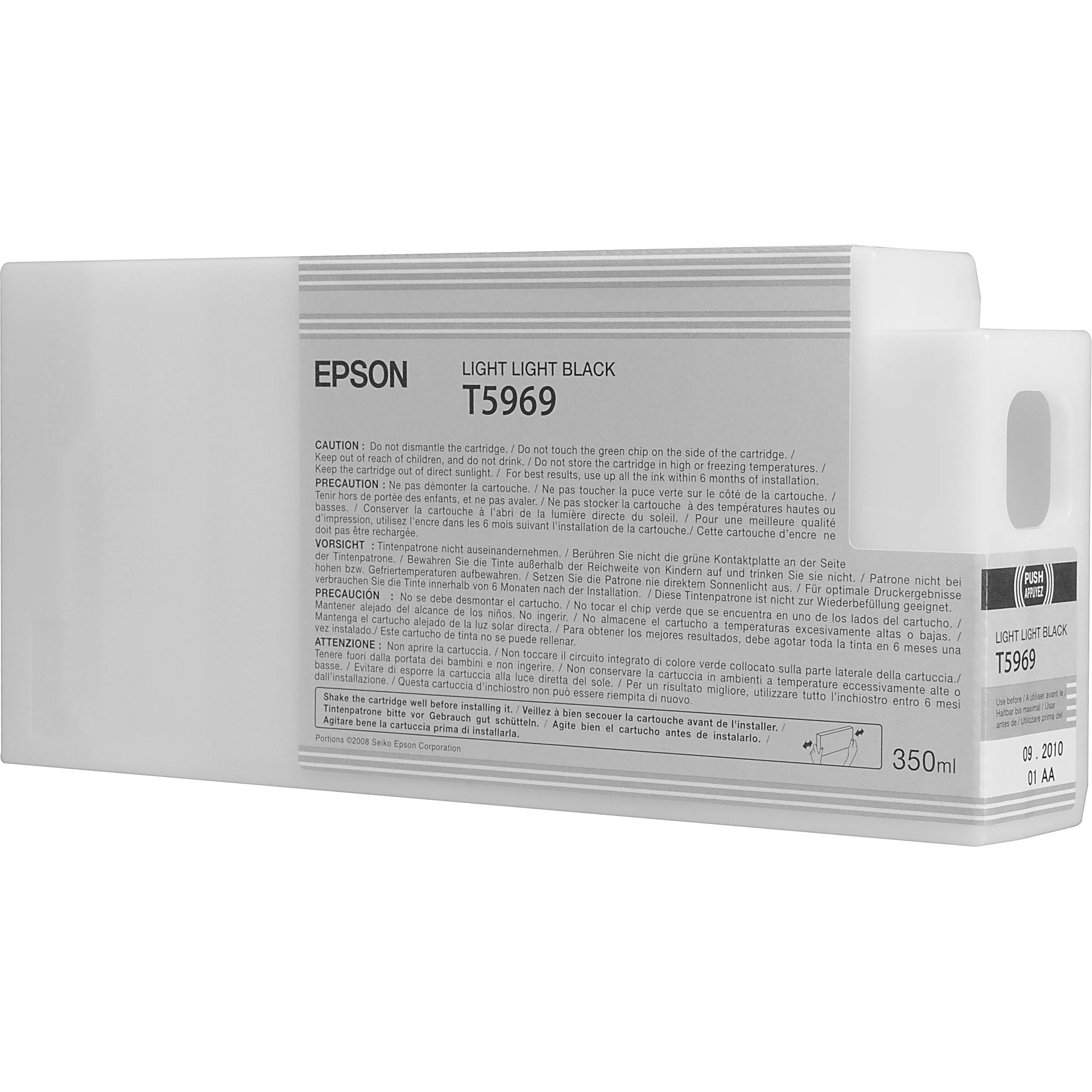 Epson T596900 Light Light Black UltraChrome HDR Ink Cartridge (350 mL)