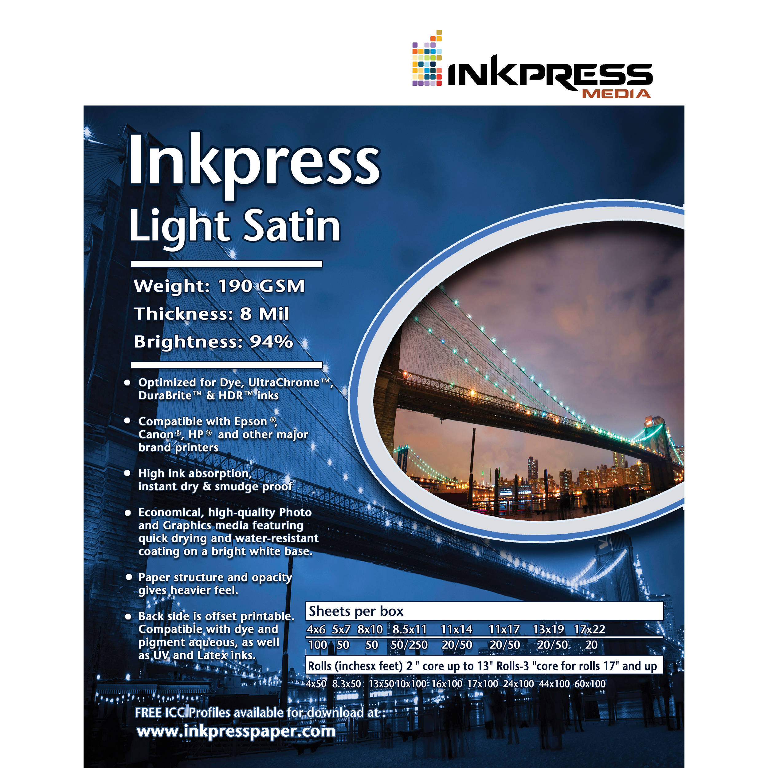 Inkpress Media Light Satin (60.0" Roll)