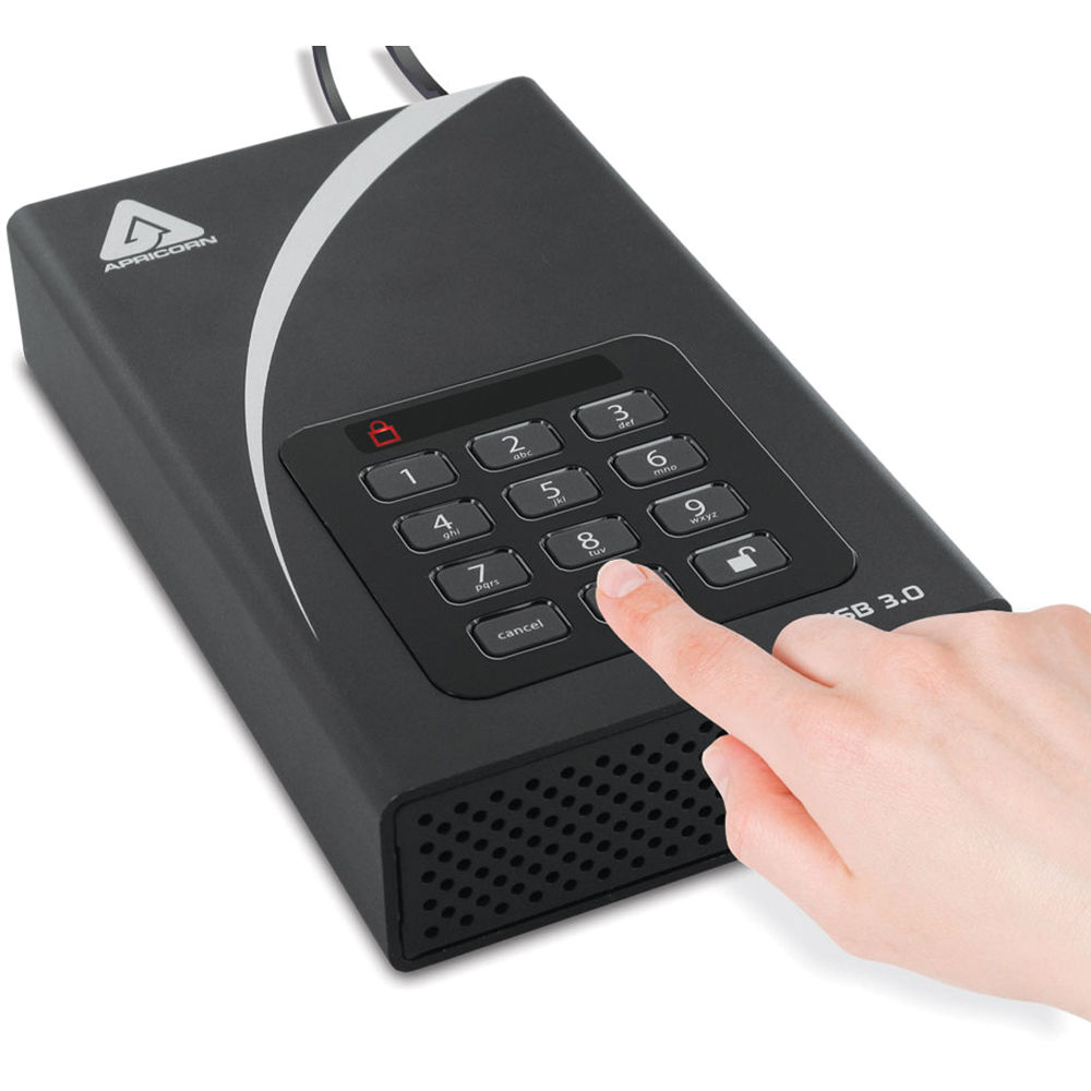 Apricorn 4TB Aegis Padlock DT USB 3.0 External Desktop Drive