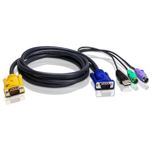 ATEN 2L-5301UP PS/2 USB KVM Cable (4')