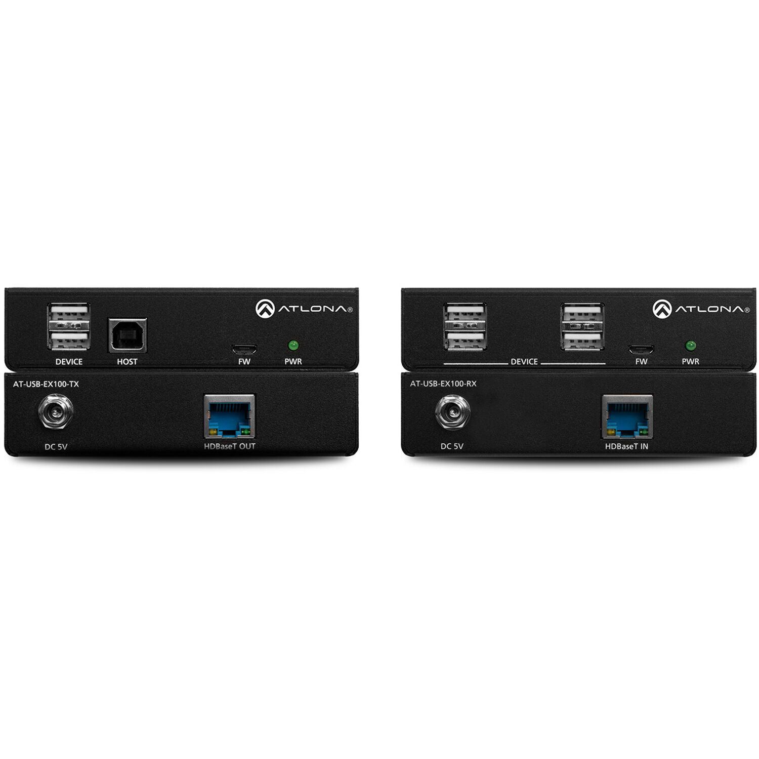 Atlona USB 2.0 Over Cat 5e/6 Extender Kit (330')