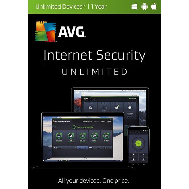 AVG Internet Security 2017 (Unlimited Users, 1-Year License, Boxed)
