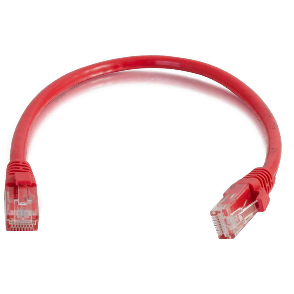 C2G RJ45 Male to RJ45 Male Cat 6 Snagless Patch Cable (9', Red)
