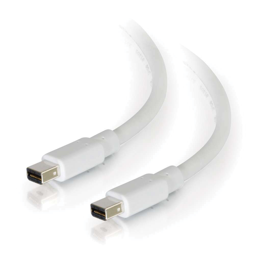 C2G Mini DisplayPort 1.2 Cable (White, 10')