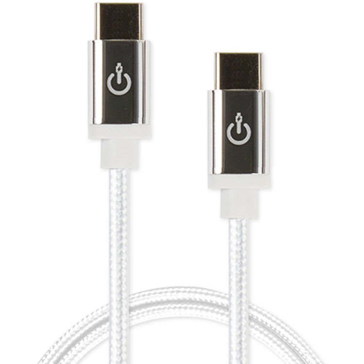 Cablelinx Elite USB Type-C to USB Type-C Braided Cable (36", White)