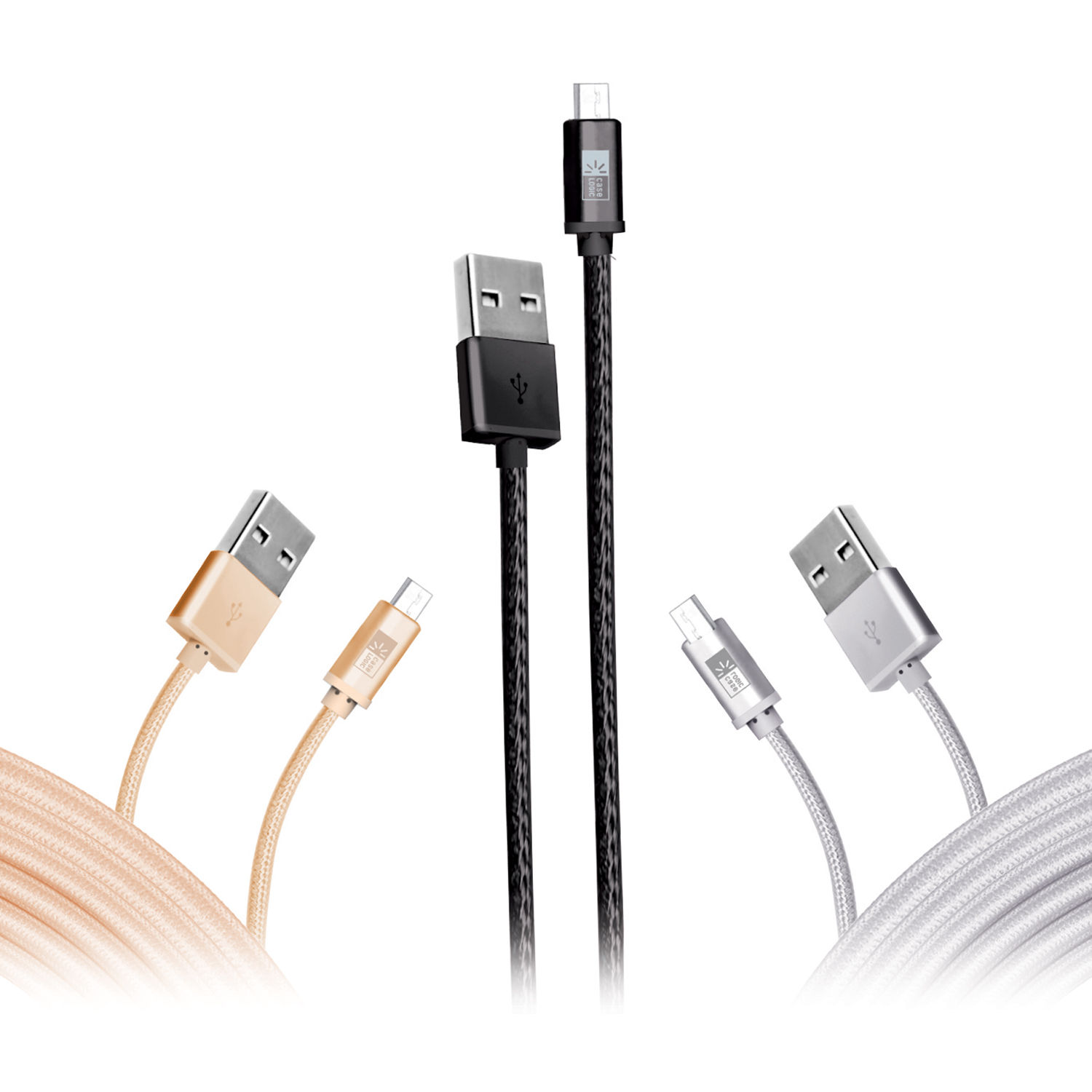 Case Logic 3-Pack Braided micro-USB Charge and Sync Cable (10')