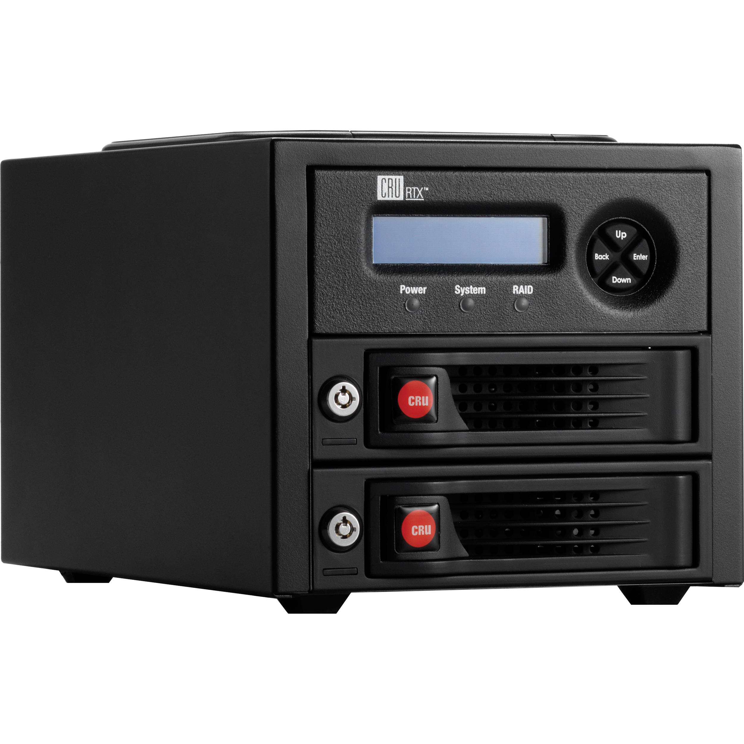 CRU-DataPort RTX220-3QR 2-Bay RAID Enclosure (USB 3.1 Gen 1 / eSATA / FireWire 800)