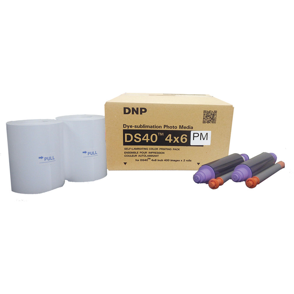 DNP 4 x 6" Perforated Print Pack for DS40 Printer (2 Rolls)