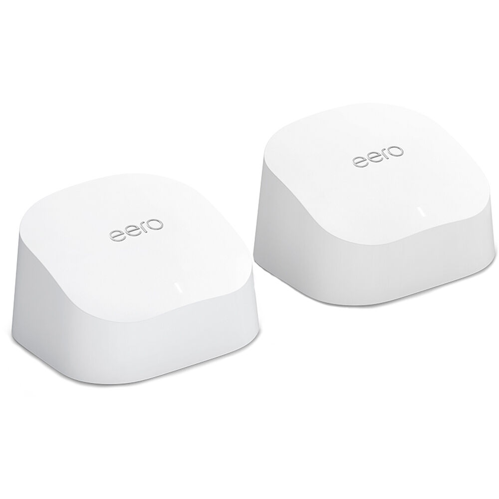 eero 6 Wireless Dual-Band Gigabit Mesh Wi-Fi System (Router, Extender, White)