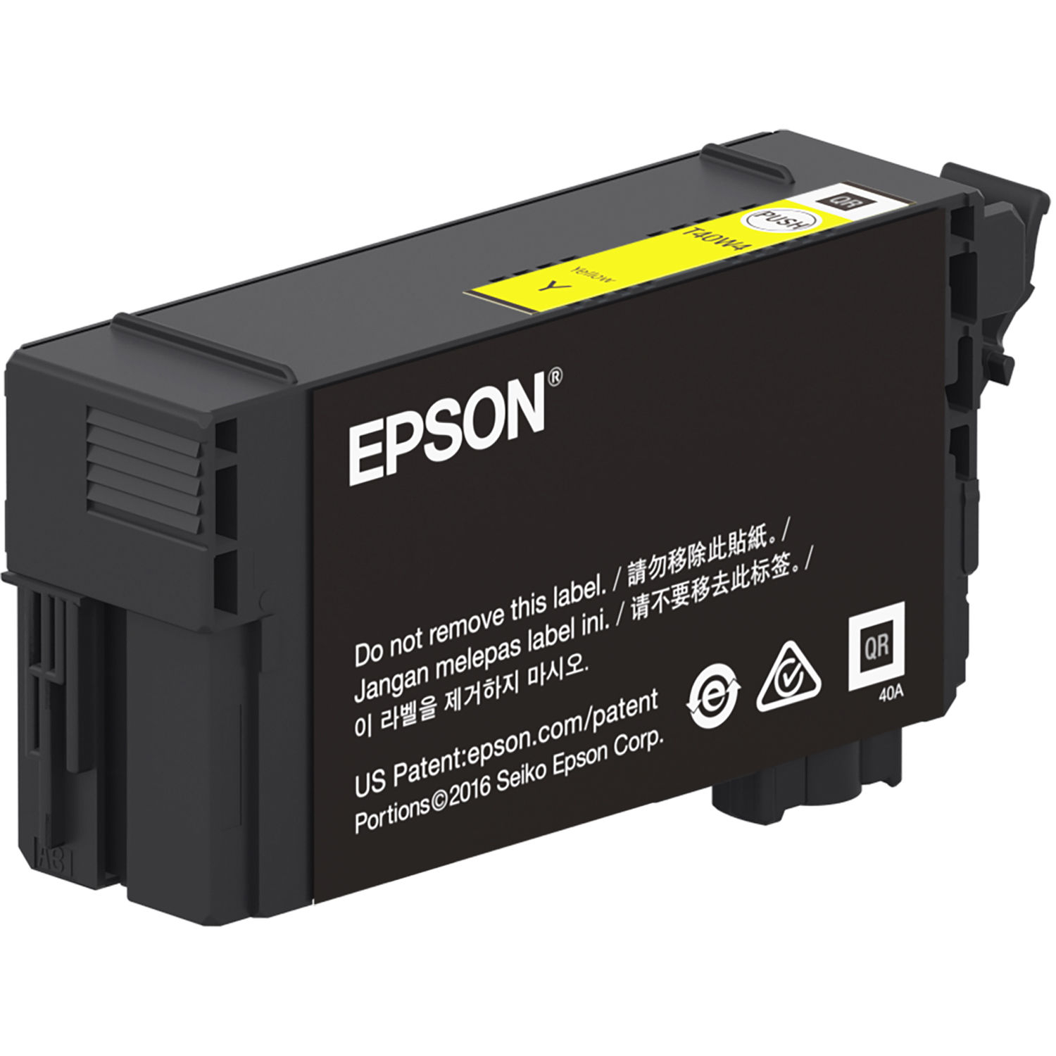Epson UltraChrome XD2 T40W Yellow High-Capacity Ink Cartridge (50mL)