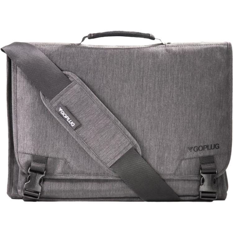 GoPlug Computer Messenger Bag (Graphite)