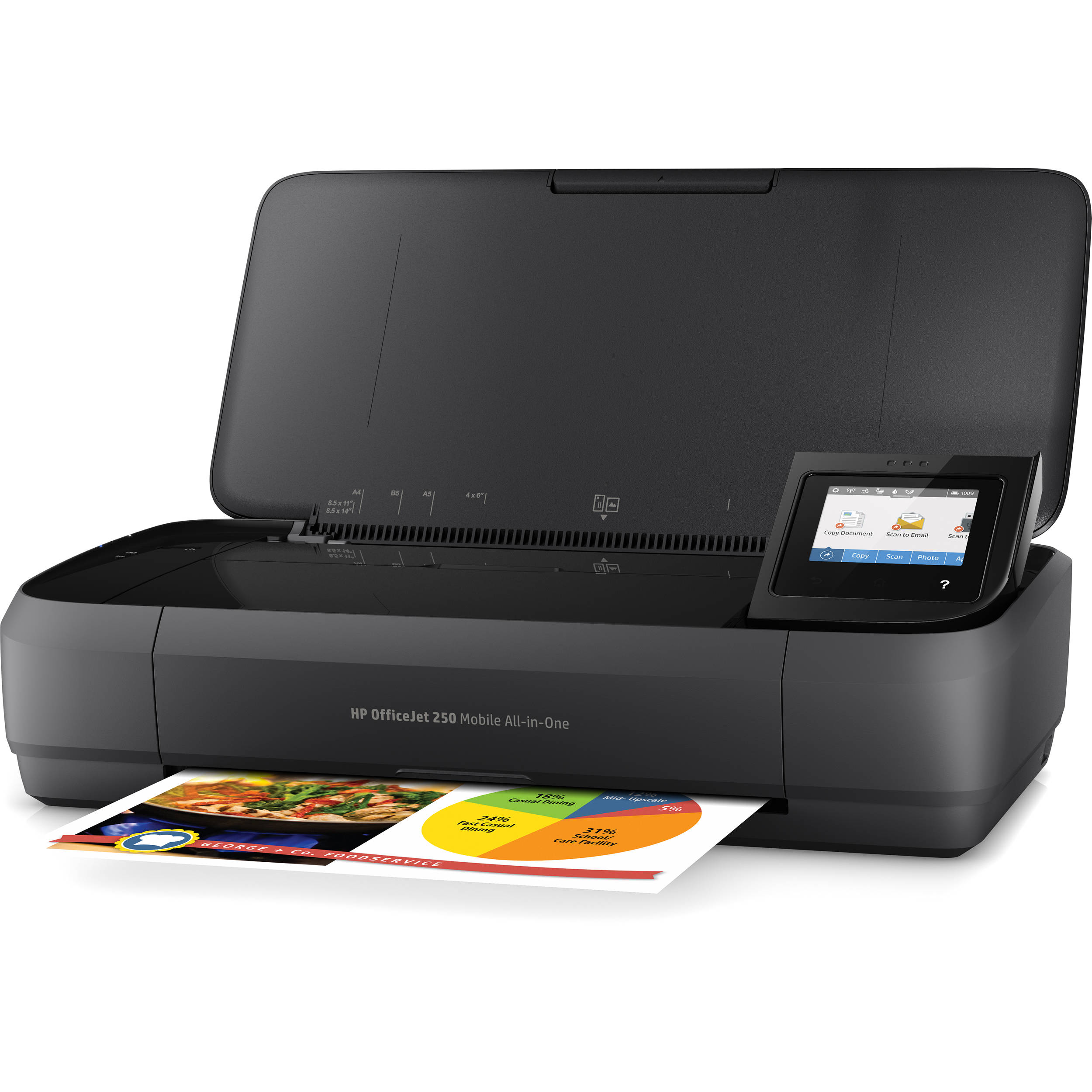 HP OfficeJet 250 Mobile All-in-One Inkjet Printer