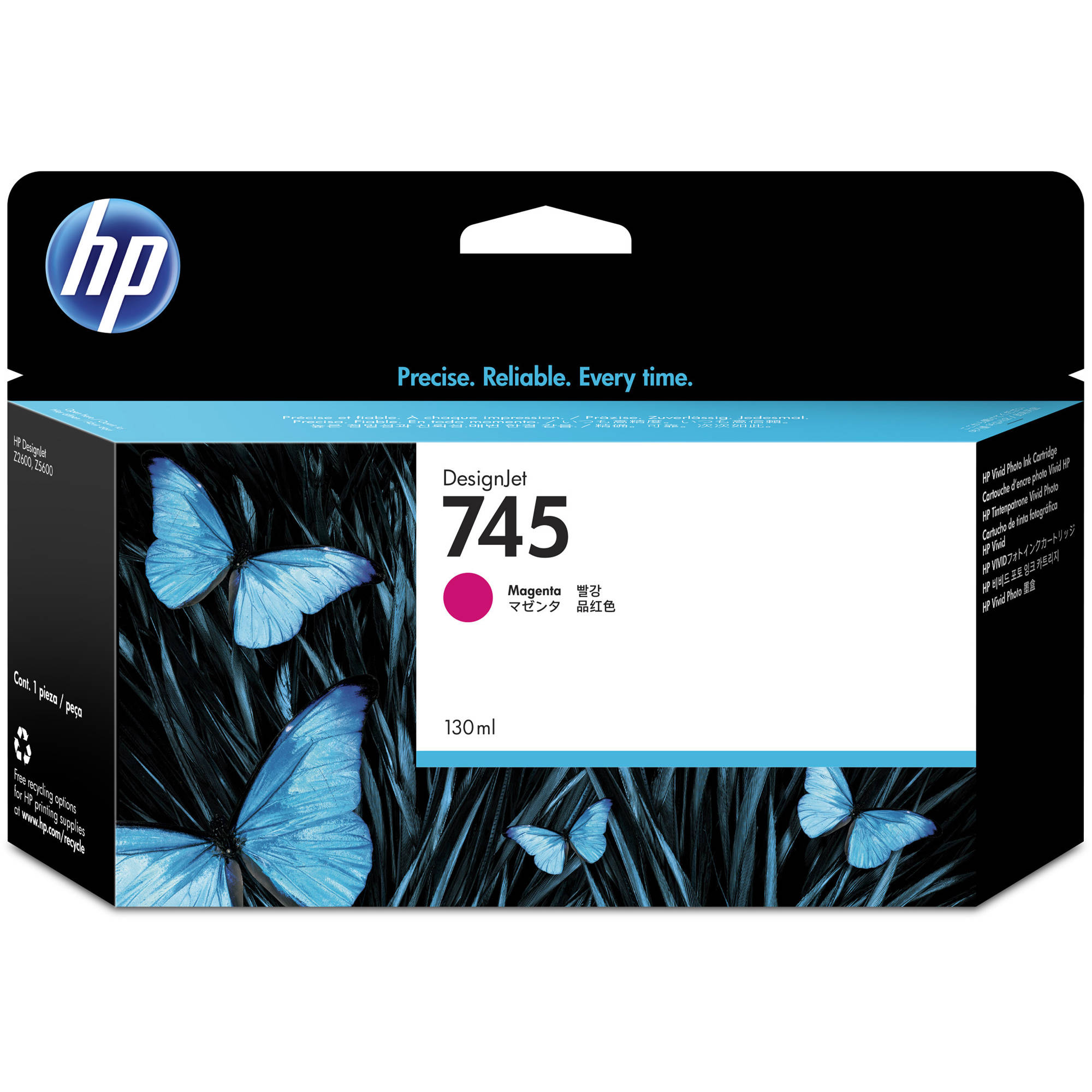HP 745 DesignJet Magenta Ink Cartridge (130mL)
