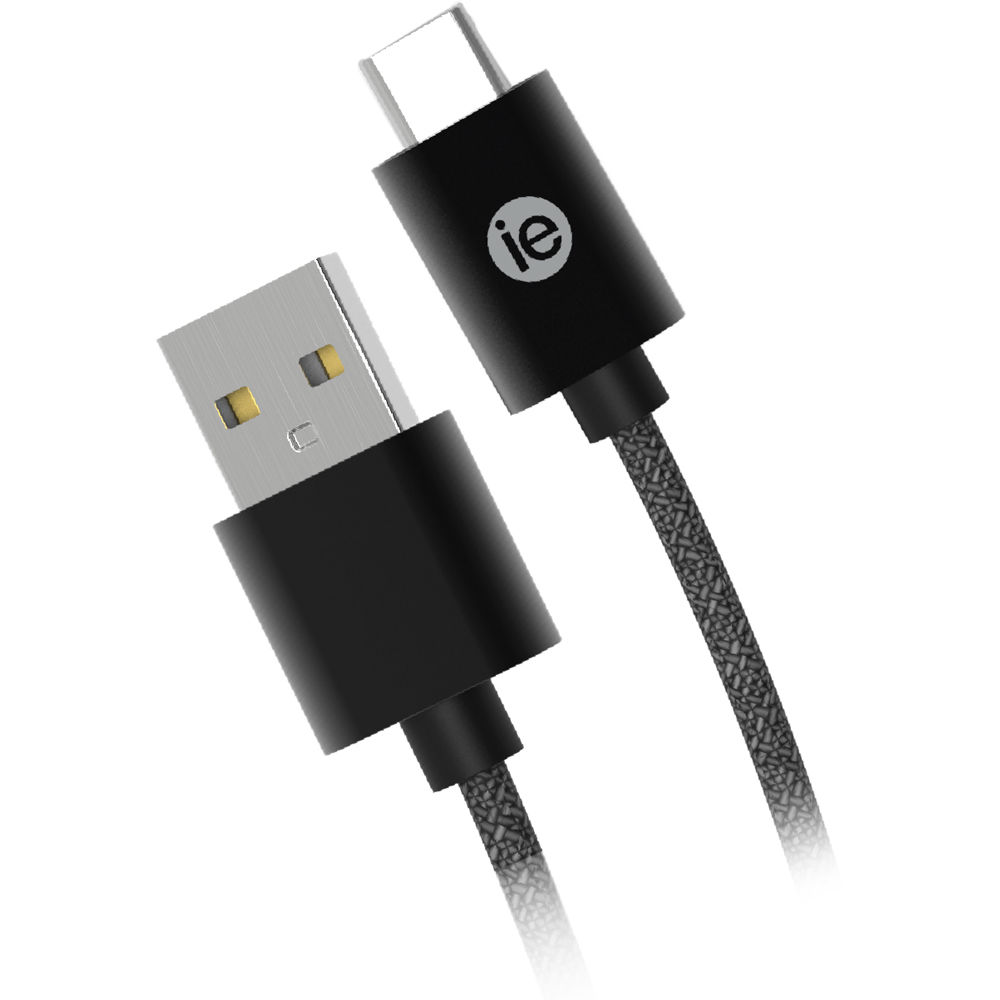 iEssentials Braided USB Type-C Cable (10', Black)