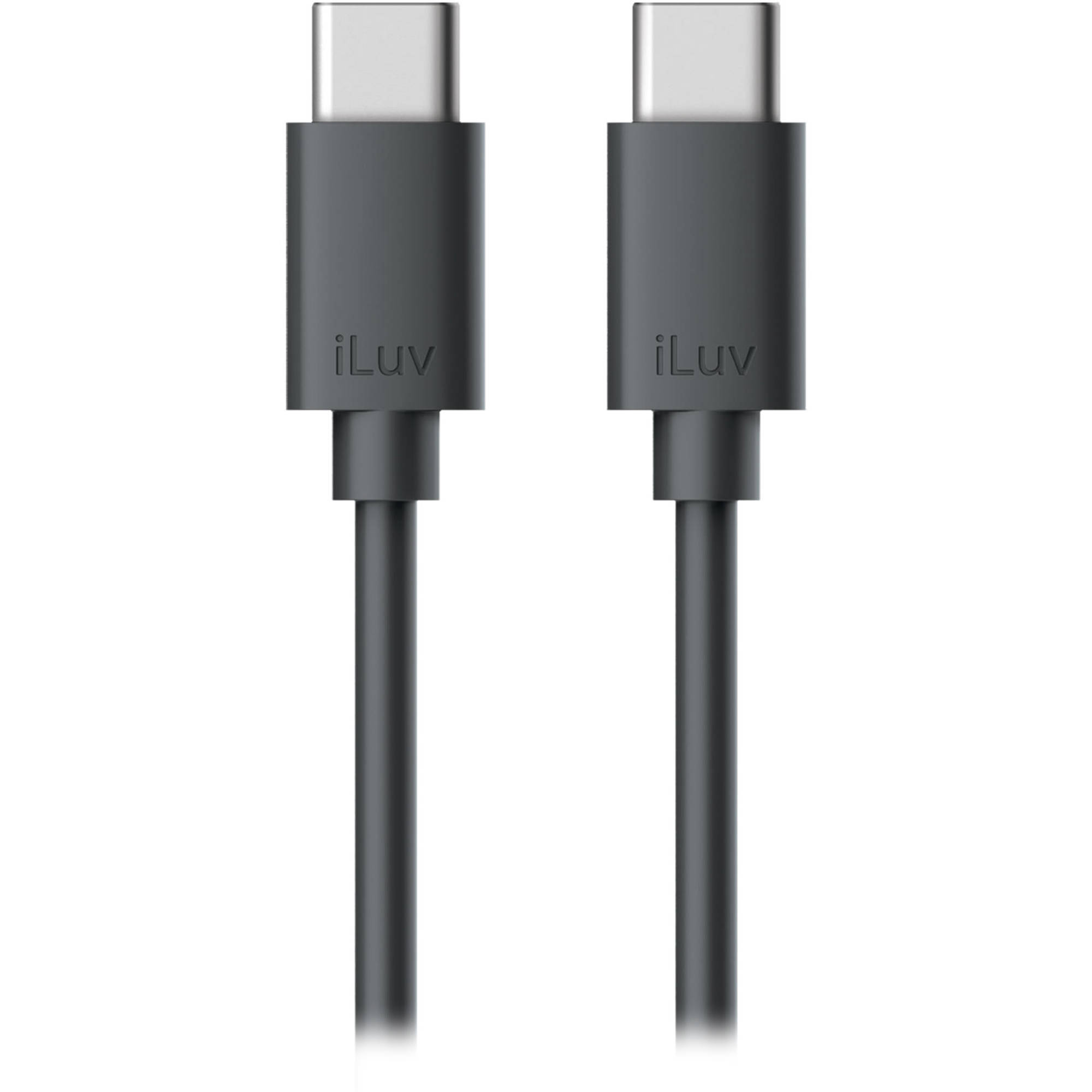 iLuv USB 2.0 Type-C Charge & Sync Cable (6', Black)