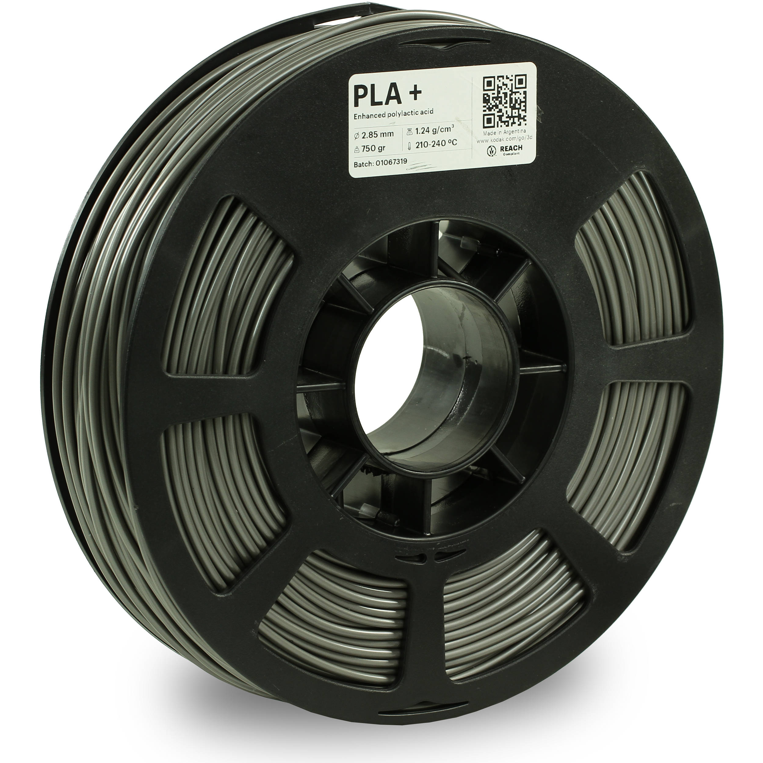 Kodak 2.85mm PLA+ Filament (750g, Gray)