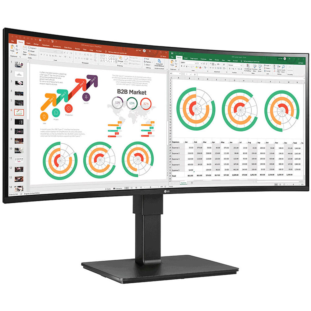 LG 34BN77C-B 34" 21:9 Curved IPS TAA Monitor