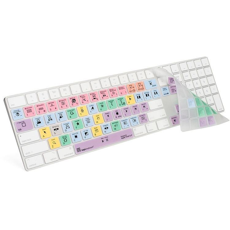 LogicKeyboard Final Cut Pro X Cover for Apple Magic Keyboard with Numeric Keypad