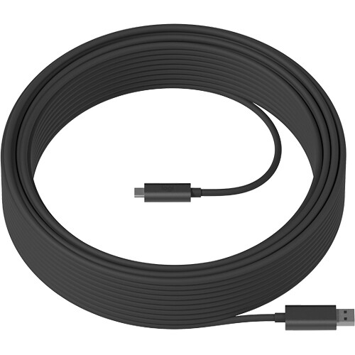 Logitech Strong USB 3.2 Gen 2 Type-A Male to USB Type-C Male Cable (82')