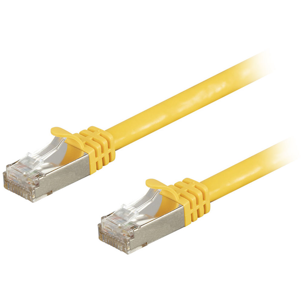 Monoprice Entegrade Cat7 S/FTP Double-Shielded Ethernet Patch Cable (15', Yellow)