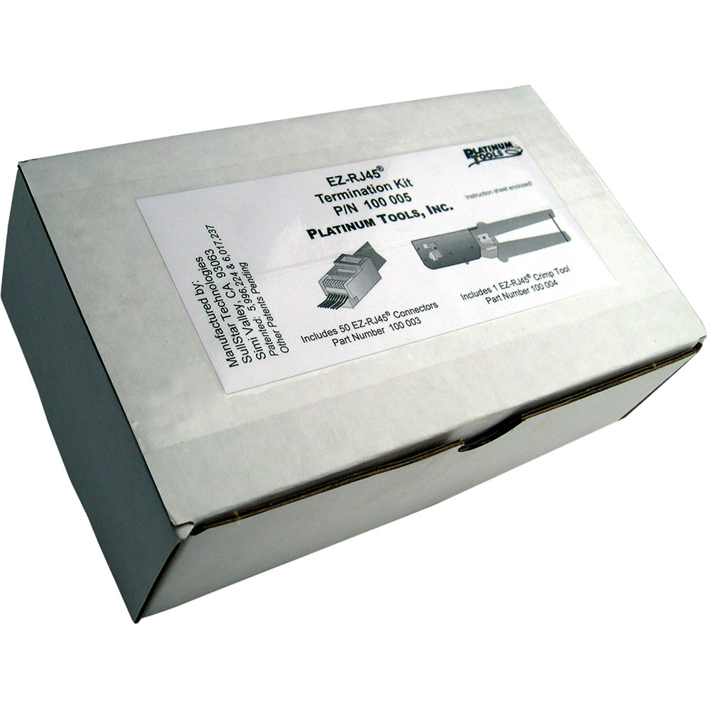 Platinum Tools 100002 EZ-RJ45 Convenience Pack (Clamshell Packaging)