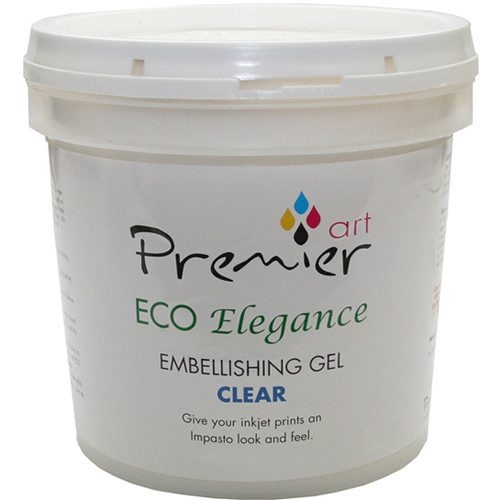 Premier Imaging ECO Elegance Inkjet Print Embellishing Gel (Clear, 5 Gallon)
