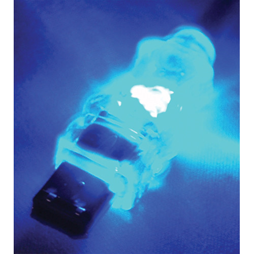 QVS FireWire/i.Link 6-Pin Translucent Cable with Blue LEDs (10')