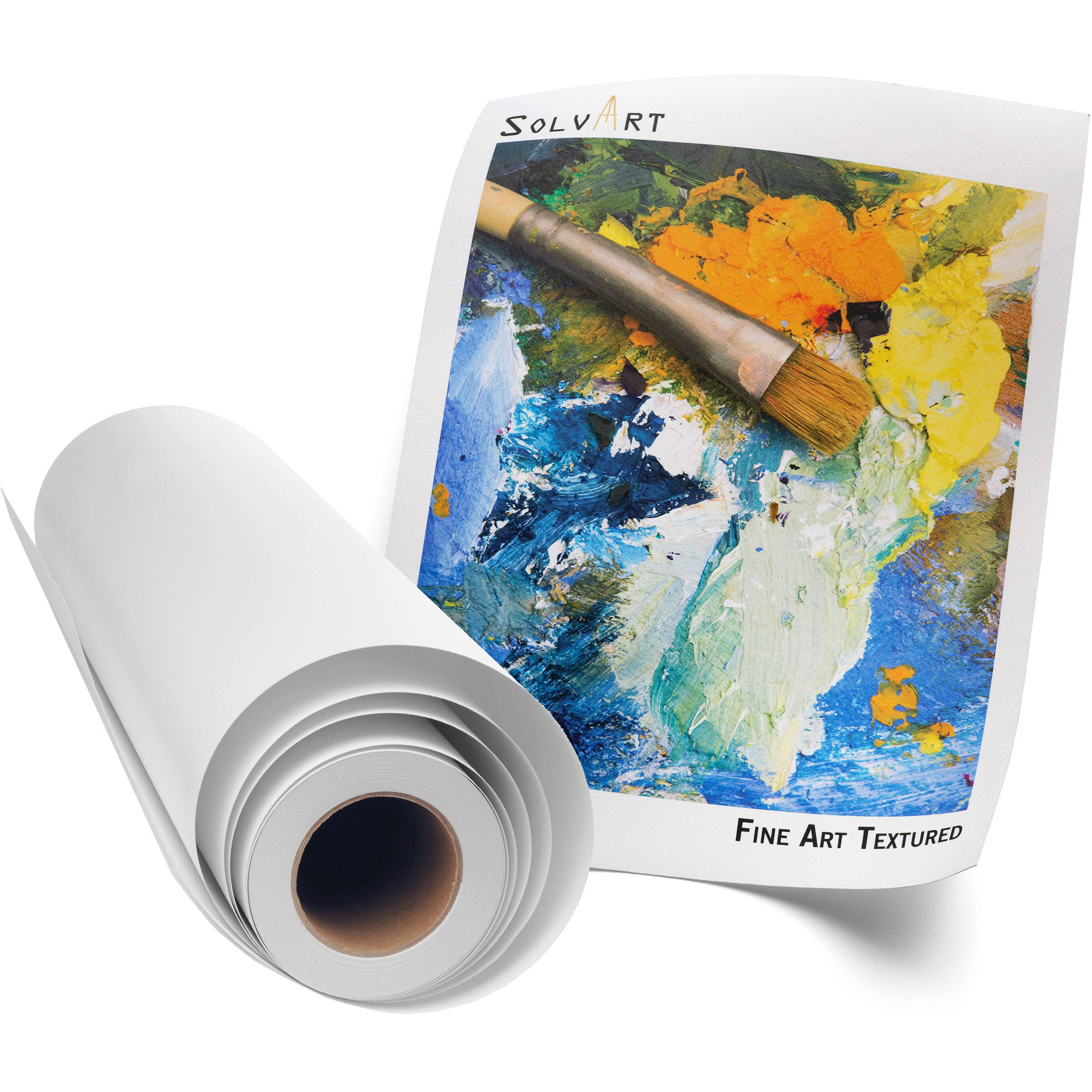 SolvArt Fine Art 300 Textured White Paper (54" x 75')