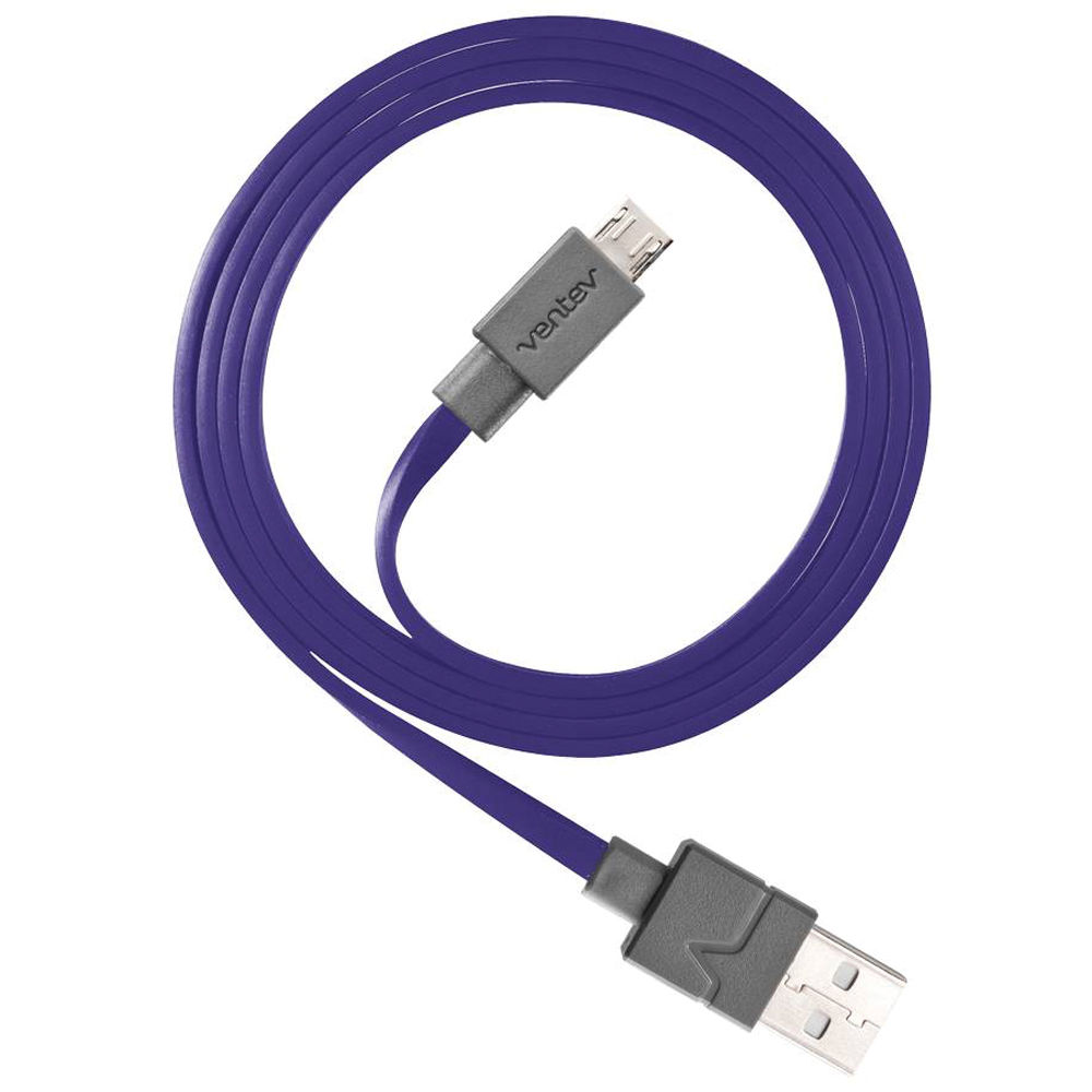 Ventev Innovations Chargesync Micro-USB Cable (Dark Purple, 3.3')